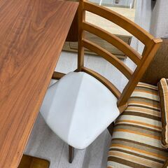 店頭引渡し 中古 不二貿易 ダイニングセット テーブル チェア 長椅子 折りたたみ の画像