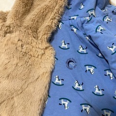 apres les cours アプレレクール おくるみ もこもこマントの画像