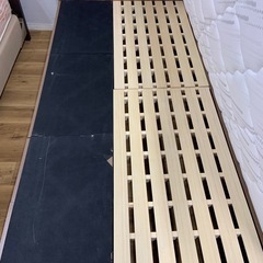 シングルベット　マットレスフランスベット　収納付きの画像