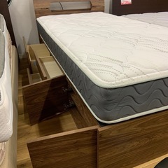 シングルベット　マットレスフランスベット　収納付きの画像