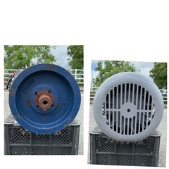 東芝　TOSHIBA トウシバ　全閉モーター　モーター　FBK TIKK 三相200v 15kw 6p シャフト約48mm 重さ100kg超の画像
