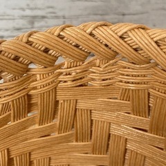 クラフト網代編みかごバッグの画像