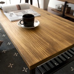  テーブル ローテーブル センターテーブル リビングテーブル カフェ 北欧 西海岸 木製 ヴィンテージ table おしゃれ 無垢 アイアン レトロ モダン カフェテーブル ミッドセンチュリー ウッドテーブル Lewis〔ルイス〕の画像