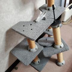 【売れなくても値下げ不可】新品未使用 猫タワーと未開封の猫砂7ℓ2個セットの画像