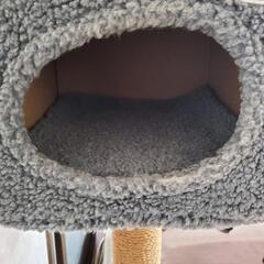 【売れなくても値下げ不可】新品未使用 猫タワーと未開封の猫砂7ℓ2個セットの画像