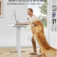 決定致しました　　　7月中引取り者には500円引きます⭐︎昇降式ホワイトデスク➕おまけ椅子⭐︎の画像