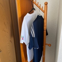 天然木製　全身ミラーの画像