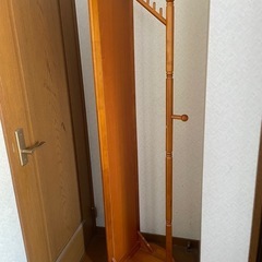 天然木製　全身ミラーの画像