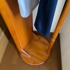 天然木製　全身ミラーの画像
