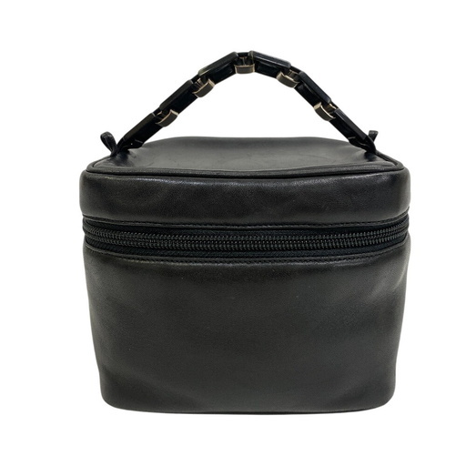 国内発 FERRAGAMO バニティ ブラックレザーホーボーバッグ サルヴァトーレフェラガモ Salvatore Ferragamo ハンドバッグ