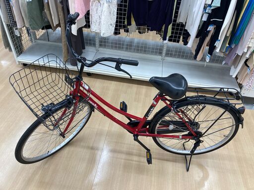 リユースのサカイ野々市店】 ON14 自転車 赤 26インチ ※クリーニング済み