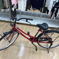 【リユースのサカイ野々市店】 ON14 自転車 赤 26インチ ※クリーニング済みの画像