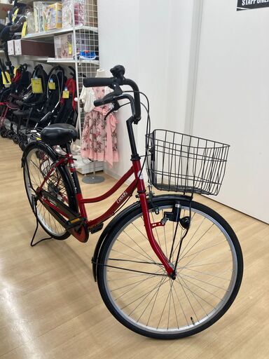 【リユースのサカイ野々市店】 ON14 自転車 赤 26インチ ※クリーニング済み リユースのサカイ野々市店】 ON14 自転車 赤 26インチ ※クリーニング済み