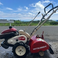三菱　管理機 耕運機 正転逆転　畝立て 6馬力 家庭菜園 MMR66　耕うん幅約500mm デフロック　抵抗棒 宮崎 簡易始動動画ありの画像