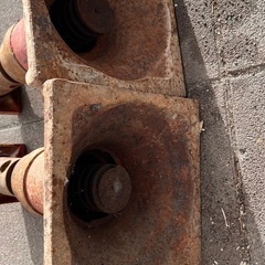 ２個セット　建築ジャッキ 建築用ジャッキ 手動 大工道具 リフォーム 職人用 プロ用 60 大型ジャッキ ネジ式 建設の画像