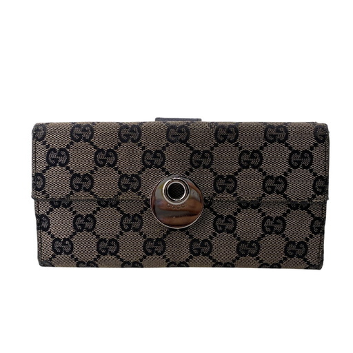 グッチ GUCCI 長財布 GGキャンバス Wホック 231835 ベージュ