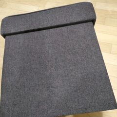 オットマン 収納ボックス折りたたみ 幅38×奥行38×高さ40cm ダークブラウン 不二貿易の画像