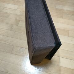 オットマン 収納ボックス折りたたみ 幅38×奥行38×高さ40cm ダークブラウン 不二貿易の画像