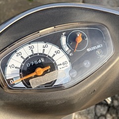 【人気車両】SUZUKIアドレス50 エンジン良好❗️シート破れ無し❗️原付の画像