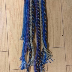 ハンドメイドビーズ紐、美品黄色の長財布の画像
