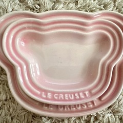 ル・クルーゼ　ベビーベアプレート　ミルキーピンクの画像
