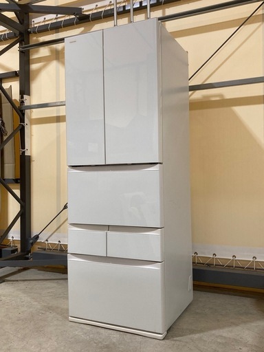 【訳あり特価品 / ファミリー向け】 簡易清掃 東芝 ６ドア冷蔵庫 大容量426L GR-K460FD 自動製氷 ルネキャット光触媒  幅65cm