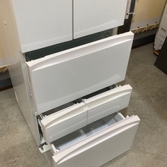 【訳あり特価品 / ファミリー向け】 簡易清掃 東芝 ６ドア冷蔵庫 大容量426L GR-K460FD 自動製氷 ルネキャット光触媒  幅65cmの画像