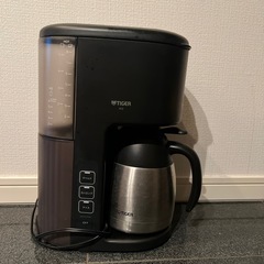 タイガー魔法瓶(TIGER) コーヒーメーカー 8杯用 真空 ステンレス サーバー アイス機能付き カフェブラック ACE-S080KQの画像