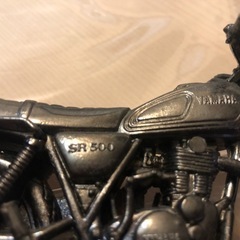 金属製バイクミニチュア　YAMAHA SR500の画像