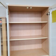 J1044【リユースのサカイ柏店】NITORI　ニトリ　本棚　キャビネット　ブックシェルフ　ウイング３　クリーニング済の画像
