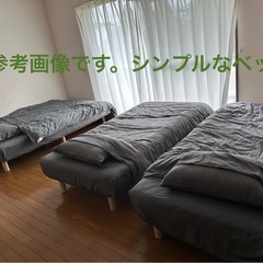 新品【決まりました】未使用ベッド5台と布団、枕、カバー他まとめての画像