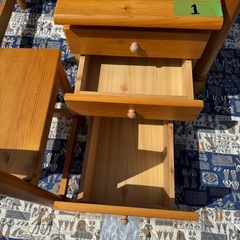 値引しました✴︎学習木製机セット(中古)美品！✴︎No.1の画像