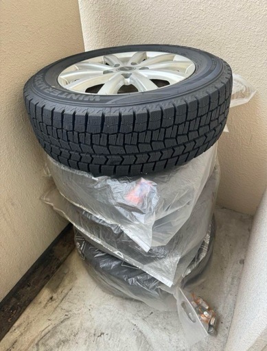 【美品】ホイル付き ダンロップ ウィンターマックス02 195/65R 15