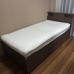 ニトリ すのこチェストベッド シングルサイズ(コンセント•ライト...