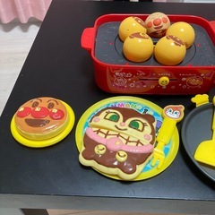 アンパン、たこ焼き、ホットプレートの画像