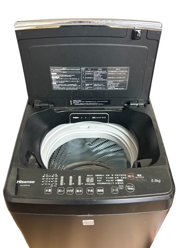 ハイセンス 全自動洗濯機 HW-G55E7KK 2021年製 5.5kg 【公式通販】