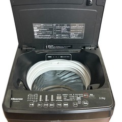 ハイセンス　全自動洗濯機　HW-G55E7KK 2021年製　5.5kgの画像