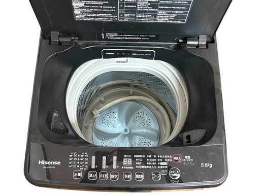 ハイセンス 全自動洗濯機 HW-G55E7KK 2021年製 5.5kg 【公式通販】