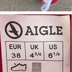 AIGLE  シューズ　24cmの画像