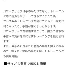 パワーグリップ・Mサイズの画像