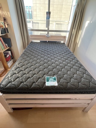 【最終値下げ】セミダブルマットレス&フレーム