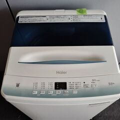 ハイアール　全自動洗濯機　JW-U55HK『中古美品』2021年式の画像
