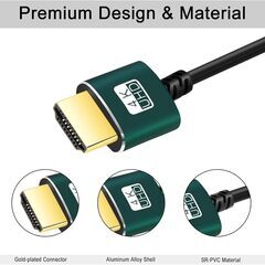 Thsucords Mini HDMI-HDMIケーブル 0.3ウルトラスリムの画像