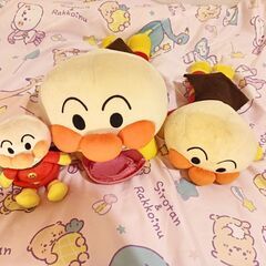 アンパンマンのぬいぐるみセットの画像