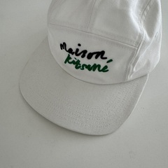 maison kitsune キャップ　ホワイトの画像