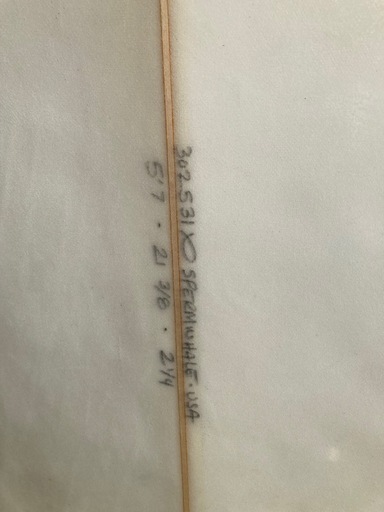 値下げCHANNEL ISLANDS サーフボード 5’7” クアッド4フィン付き / レトロアートデザイン・直接引き取り限定