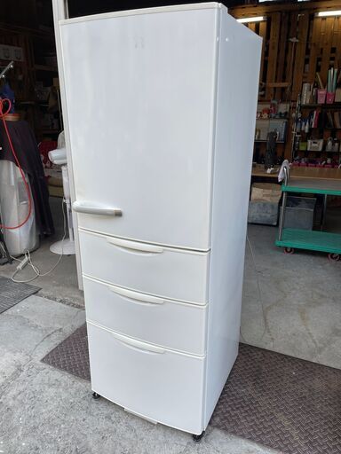 ★動作〇★ 冷蔵庫 AQUA AQR-H36 (W) 355L 2017年製 ノンフロン 冷凍冷蔵庫 清掃済 保証有