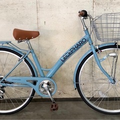 新品未使用6段ギア自転車の画像