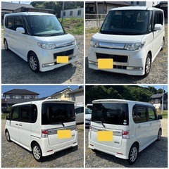 ダイハツタントカスタム　車検2年付、ナビ、ETC,社外アルミホイール、左側パワースライドドアの画像