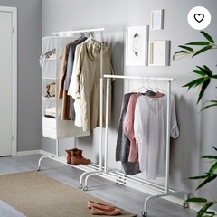 【引き取り先決定済み‼️】IKEA ハンガーラックの画像